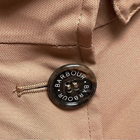 Barbour NWT Kirkwall Waterproof Rain Jacket Removable Hood Camel Tan Women’s 20 - Picture 6 of 12